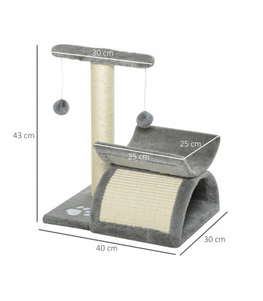 Cat Tree Plush Scratcher