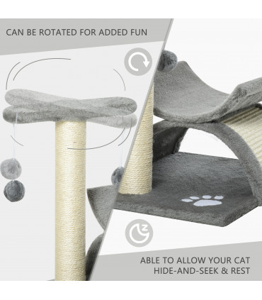 Cat Tree Plush Scratcher