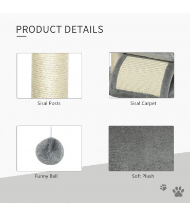 Cat Tree Plush Scratcher