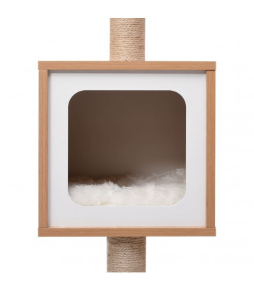 Cat Tree with Sisal Scratching Mat 123 cm - White