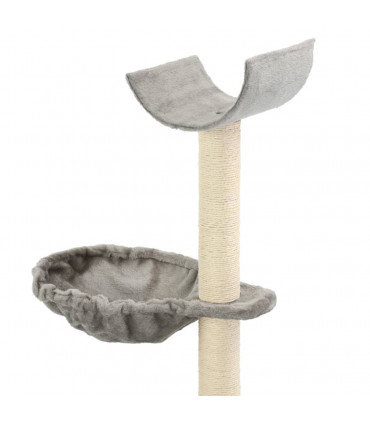 Cat Tree with Sisal Scratching Posts 105 cm Grey
