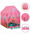 Children Play Tent with 250 Balls Pink 69x94x104 cm