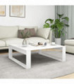 Coffee Table White 100x100x35 cm Engineered Wood