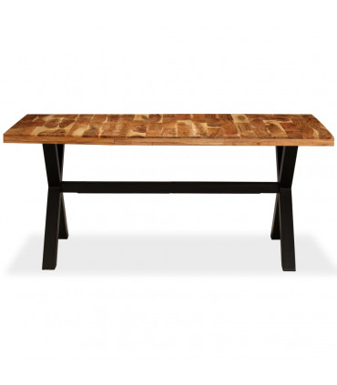 Dining Table Solid Acacia and Mango Wood 180x90x76 cm