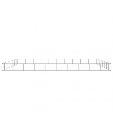 Dog Kennel Silver 80 m² Steel