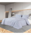 vidaXL Duvet Cover Set Grey 140x200 cm Light-weight Microfiber