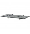vidaXL Floating Shelves 2 pcs Glass 60x20 cm 8 mm