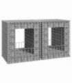 Gabion Basket Posts 2 pcs 50x50x60 cm Iron