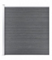 Garden Fence WPC 175x186 cm Grey