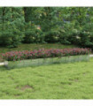 vidaXL Garden Raised Bed 600x80x45 cm Galvanized Steel Silver