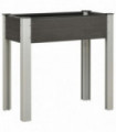 Garden Raised Bed 75x40x75 cm WPC Grey