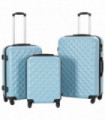 Hardcase Trolley Set 3 pcs Blue ABS