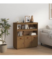 Highboard Honey Brown 100x40x108.5 cm Solid Wood Pine