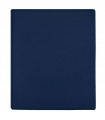 Jersey Fitted Sheets 2 pcs Navy Blue 160x200 cm Cotton