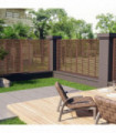 vidaXL Louver Fence WPC 180x180 cm Brown