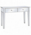 Mirrored Console Table MDF and Glass 106.5x38x76.5 cm
