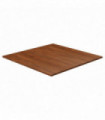 Square Table Top Dark Brown 80x80x1.5cm Treated Solid Wood Oak