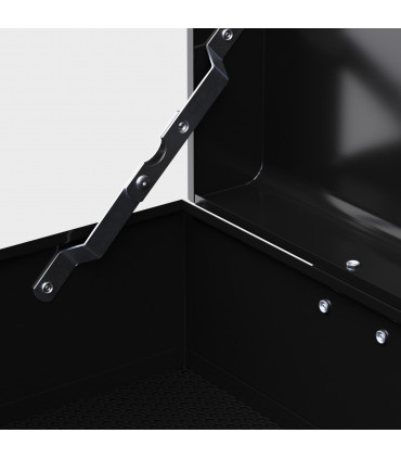 HOMCOM Lockable Metal Tool Chest w/ 6 Drawer, Ball Bearing Runners, Black