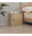 Wall-mounted Bedside Cabinet Sonoma Oak 50x30x47 cm