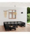 vidaXL 13 Piece Garden Lounge Set Solid Pinewood