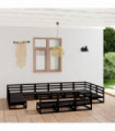 vidaXL 13 Piece Garden Lounge Set Solid Pinewood