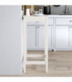 vidaXL Bar Table White 50x50x110 cm Solid Wood Pine