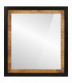 vidaXL Bathroom Mirror 55x1x60 cm Glass and Solid Wood Mango