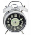 Champion Double Bell Silent Sweep White Alarm Clock DB11503W