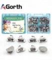 50Sets Dental Orthodontic Buccal Mesh Base Single Tube Bondable Non-Convertible 1st 2nd Roth Mbt 0.022 0.018