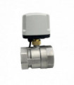 DN50 Stainless Steel Electric Motorized Thread Ball Valve Brass AC220V 2 Way 3-Wire 1.6Mpa with Actuator For water, gas, oil