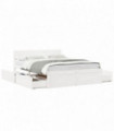 vidaXL Bed Frame with Drawers White 160x200 cm Solid Wood Pine