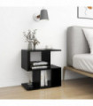 vidaXL Bedside Cabinet Black 50x30x51.5 cm Engineered Wood