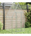 vidaXL Chicken Cage Silver 100x100x190 cm Galvanised Steel