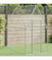 vidaXL Chicken Cage Silver 200x100x190 cm Galvanised Steel