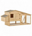 vidaXL Chicken Cage Solid Pine Wood 178x67x92 cm