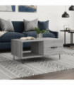 vidaXL Coffee Table Grey Sonoma 90x50x40 cm Engineered Wood