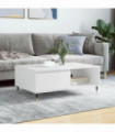 vidaXL Coffee Table High Gloss White 90x60x35 cm Engineered Wood