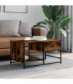 vidaXL Coffee Table Smoked Oak 85.5x51x45 cm Engineered Wood