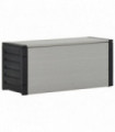 Garden Waste Basket Grey 85x34x40 cm