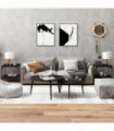 Side Tables 2 pcs Black 40x40x40 cm Engineered Wood