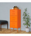 Storage Cabinet Orange 42.5x35x101.5 cm Steel