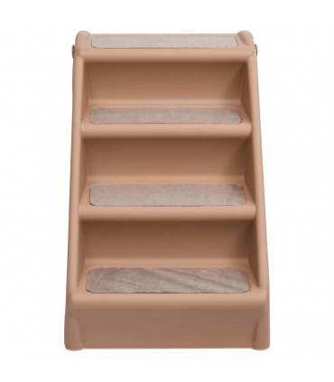 Folding Dog Stairs Brown 62x40x49.5 cm
