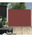 Patio Retractable Side Awning 100x500 cm Brown