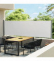 Patio Retractable Side Awning 140x600 cm Cream