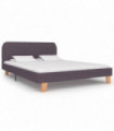 vidaXL Bed Frame Taupe Fabric 135x190 cm Double