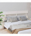 vidaXL Bed Headboard White 204x3x81 cm Solid Wood Pine