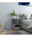 Bedside Cabinet Concrete Grey 35x35x55 cm Engineered Wood