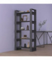 Book Cabinet/Room Divider Grey 80x35x160 cm Solid Wood