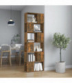 Book Cabinet/Room Divider Smoked Oak 60x24x186 cm
