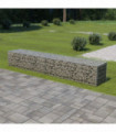 Gabion Wall with Covers Galvanised Steel 300x50x50 cm